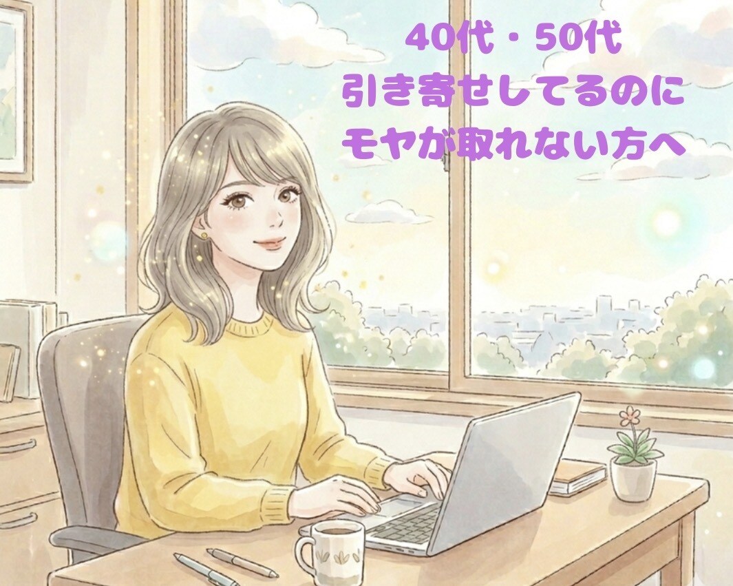 40代・50代頭のモヤモヤを対話でサポートします 頭の中がぐるぐるして整理できない方へ話せる対話サポート イメージ1