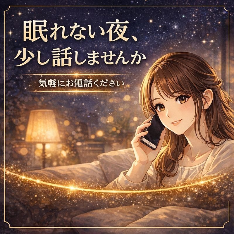 今すぐ話したい方、優しくお話お聴きします 否定せず、あなたの気持ちにそっと寄り添います イメージ2