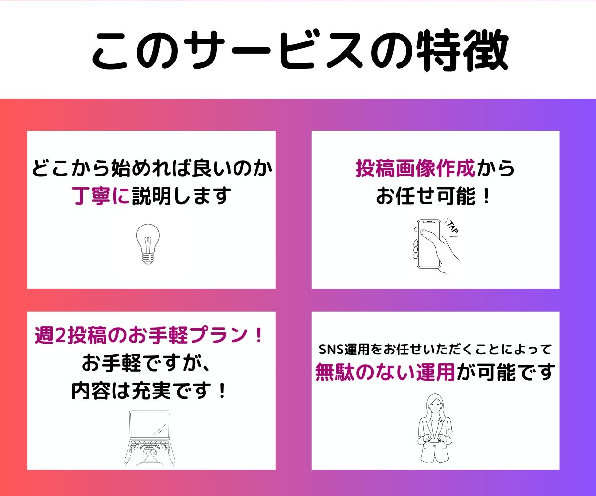 30日間インスタグラム運用代行をいたします 集客実績あり⭐︎SNS運用代行/投稿/ストーリーズ/リール イメージ3