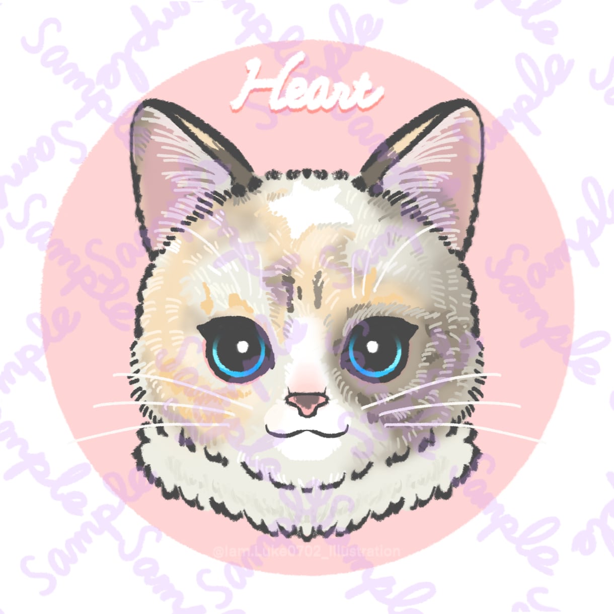 猫ちゃんのお顔描きます お顔のみのシンプルなお仕上げメニューです♪ イメージ3