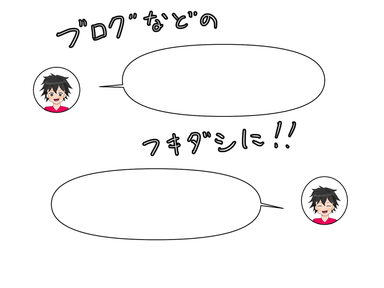 ブログなどにおすすめ！表情アイコン4種類描きます SNSやブログなどのアイコンに是非ご利用下さい！ イメージ3