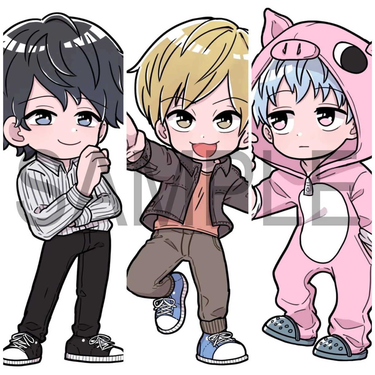 商用利用OK☆ポップでかわいいミニキャラ描きます デザインからおまかせでもOK！絵柄と頭身選べます◎ イメージ10