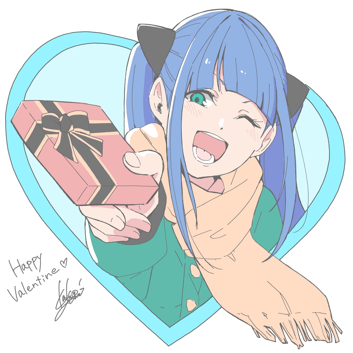 かわいい女の子のイラスト描きます ⚠️こちらはバストアップのみになります イメージ1