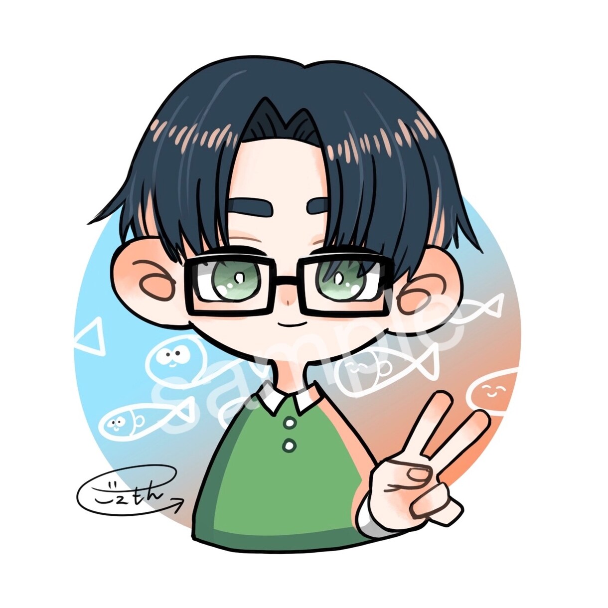 可愛いアイコンイラスト描きます 可愛くて優しいSNSアイコンイラストを描きますプレゼントなど イメージ1