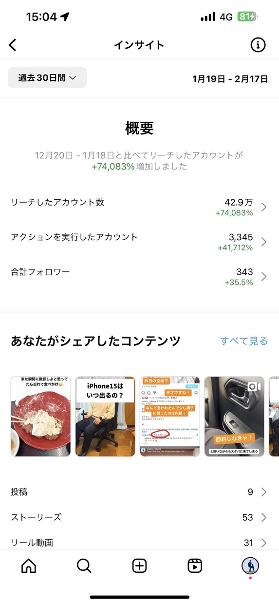リーチ数43万件の僕が代行運用します 現役Instagram発信者の僕が代行運用します イメージ2