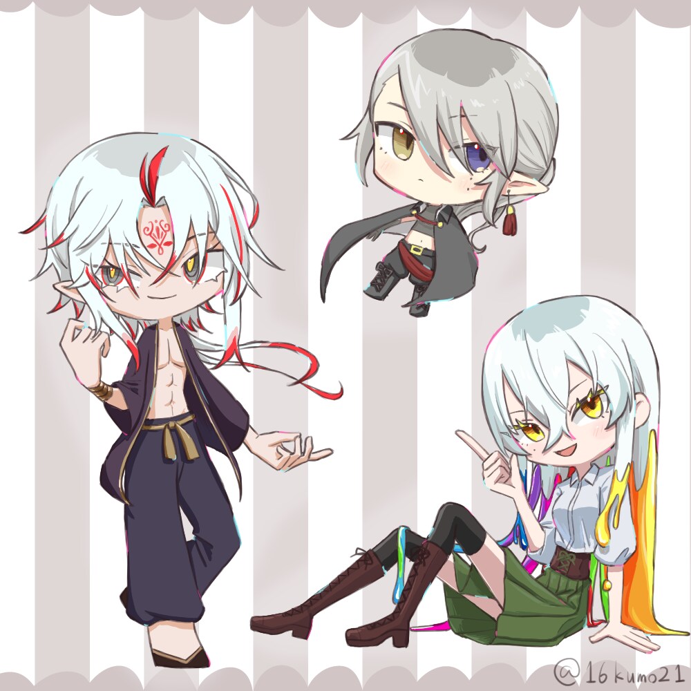 可愛いデフォルメキャラ描きます 2頭身から3頭身のデフォルメイラストです！ イメージ3
