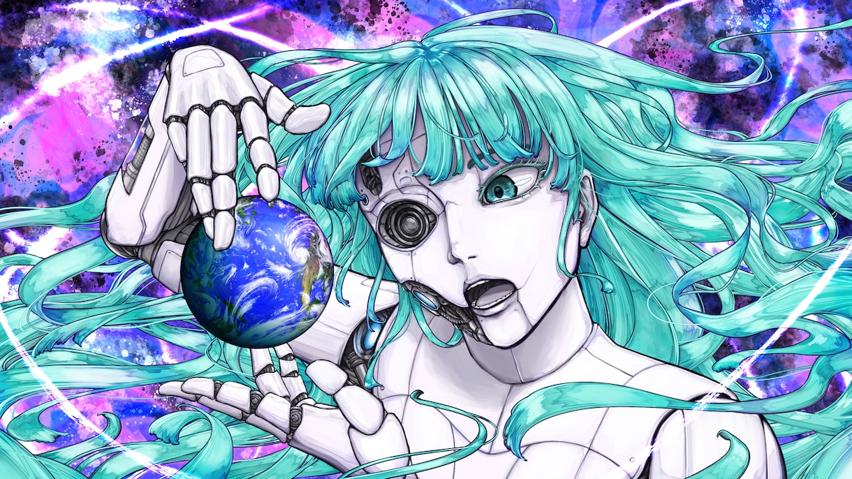 MV等に使用できる個性的なイラストを提供します 高品質かつ他にない絵柄とスタイルを自負しております。 イメージ1