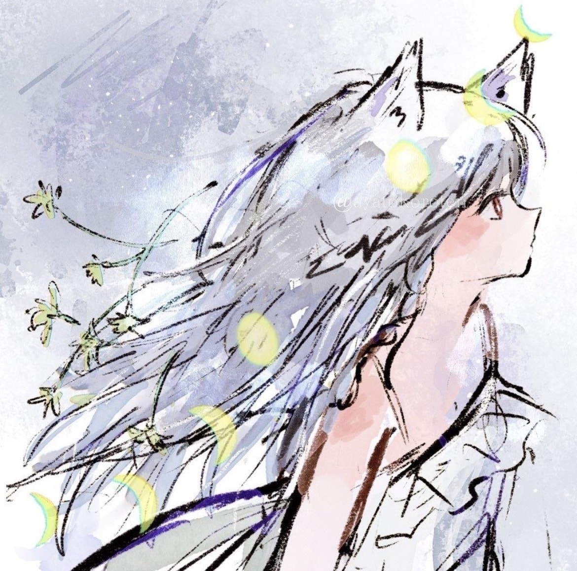 ラフタッチの落書きテイストでイラスト作成します SNSアイコンにご利用可能です。 イメージ1