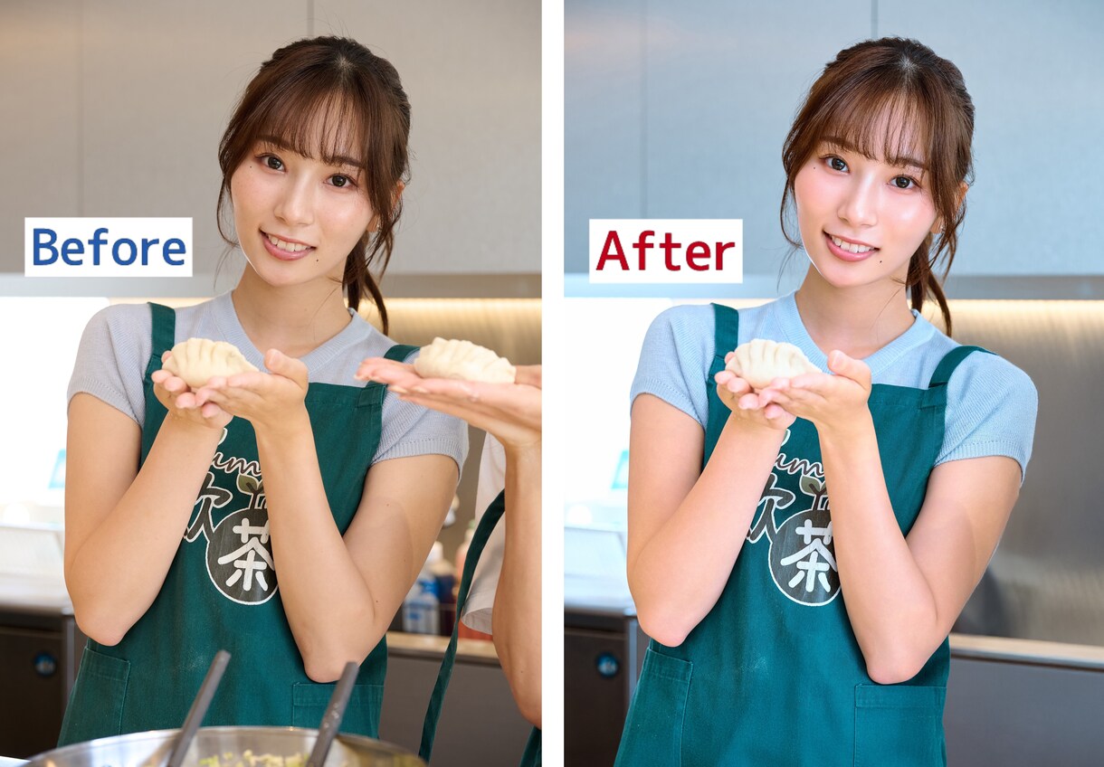 自然な美を、女性目線でレタッチします 人物写真の加工・レタッチで魅力引き出します イメージ6