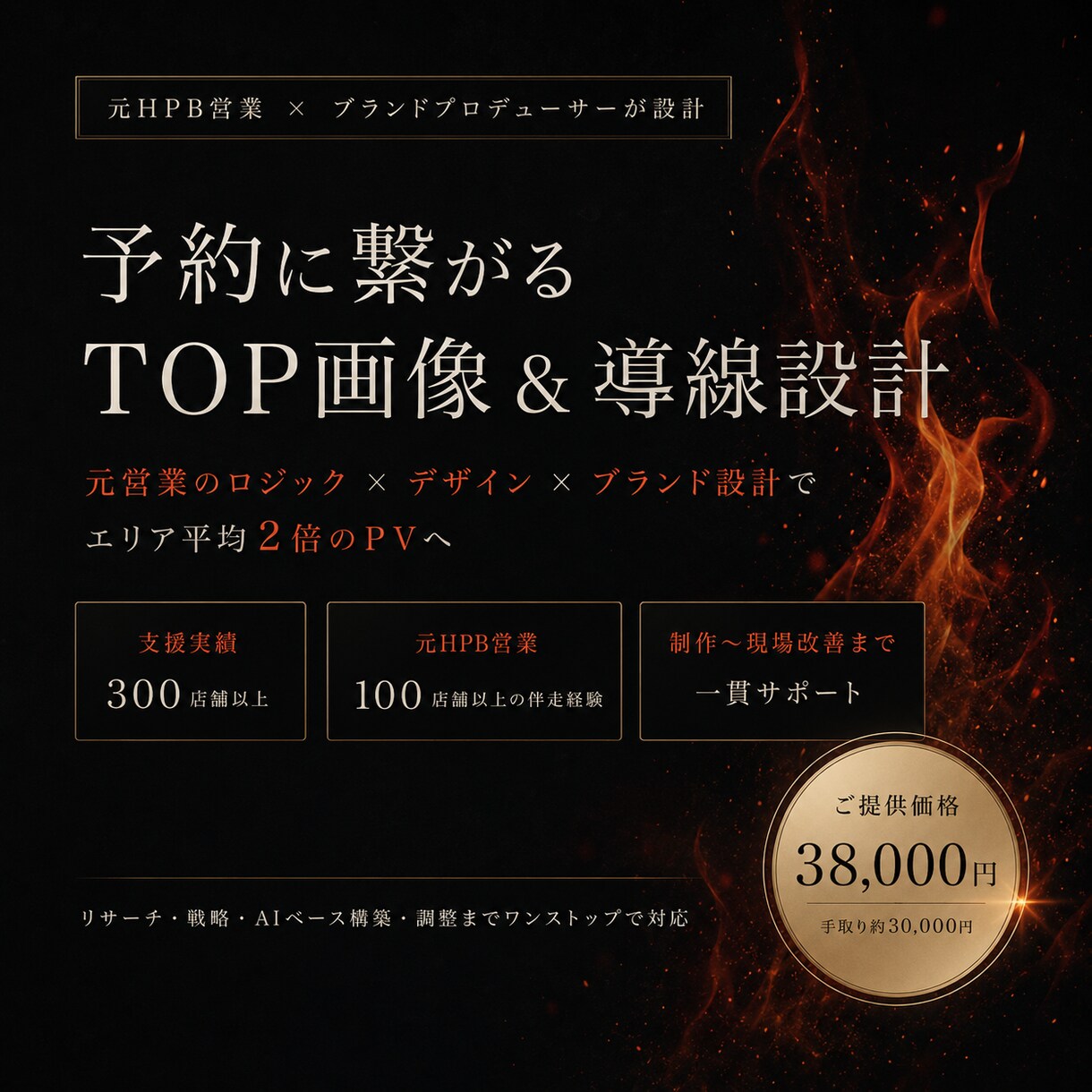 ホットペッパービューティーTOP画像制作します 元媒体営業のロジック×デザインで、エリア平均2倍のPVへ イメージ1