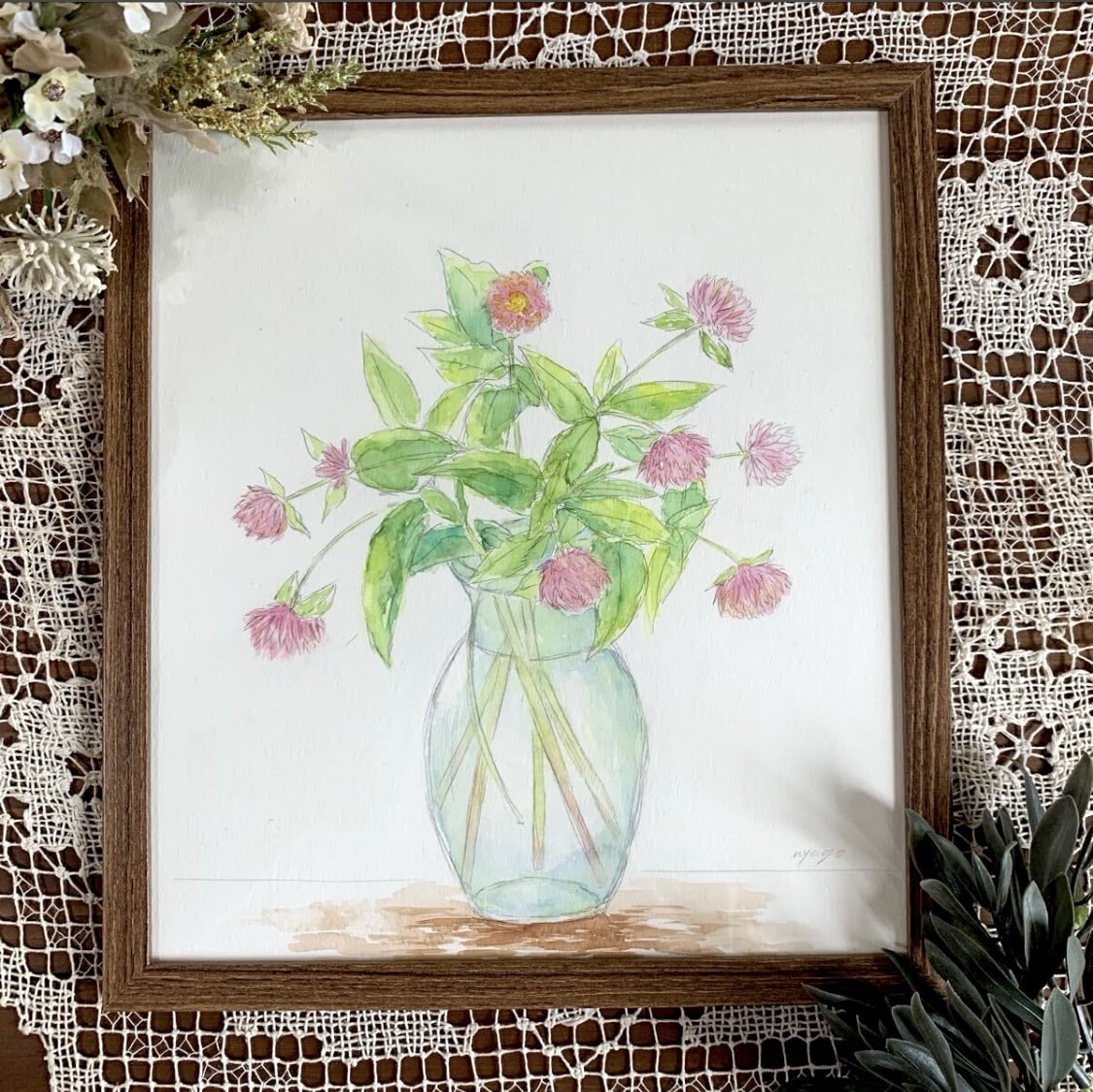透明水彩で優しい花の絵を描きます 〜オーダーメイドの水彩画を、ご自宅やプレゼント用に〜 イメージ9