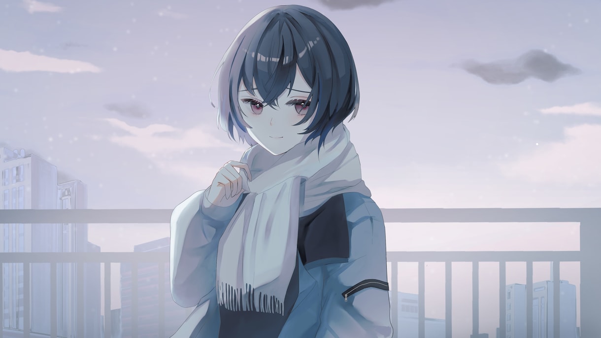 商用◎動画歌詞入れ◎MV一枚絵イラスト描きます 表情差分、背景透過素材、パーツ分けも対応可能 イメージ10