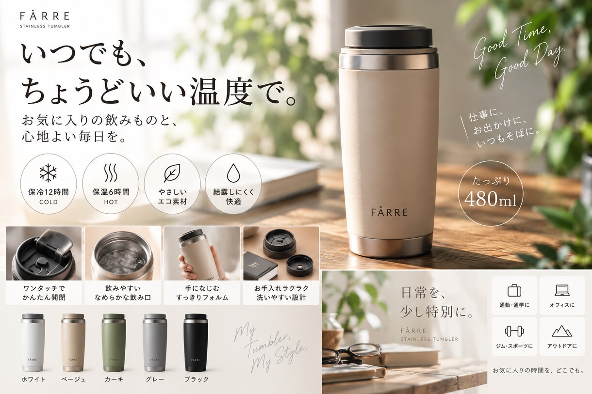 Amazon・楽天の商品画像を丁寧に制作します イメージが曖昧でも大丈夫。ヒアリング重視で理想の一枚に イメージ4