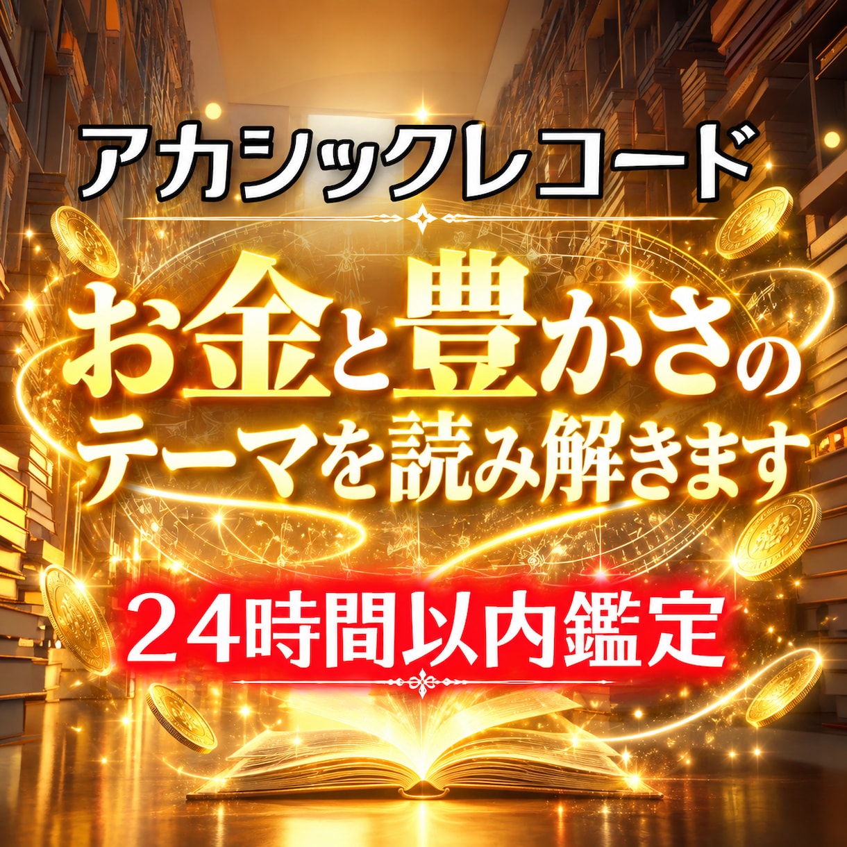 アカシックでお金と豊かさのテーマを読み解きます なぜお金に悩む？魂の記憶から金運の流れを丁寧に鑑定 イメージ1