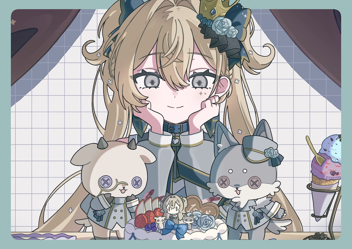 キャラクターイラスト描きます 1枚絵、SNS用アイコン、立ち絵など イメージ7