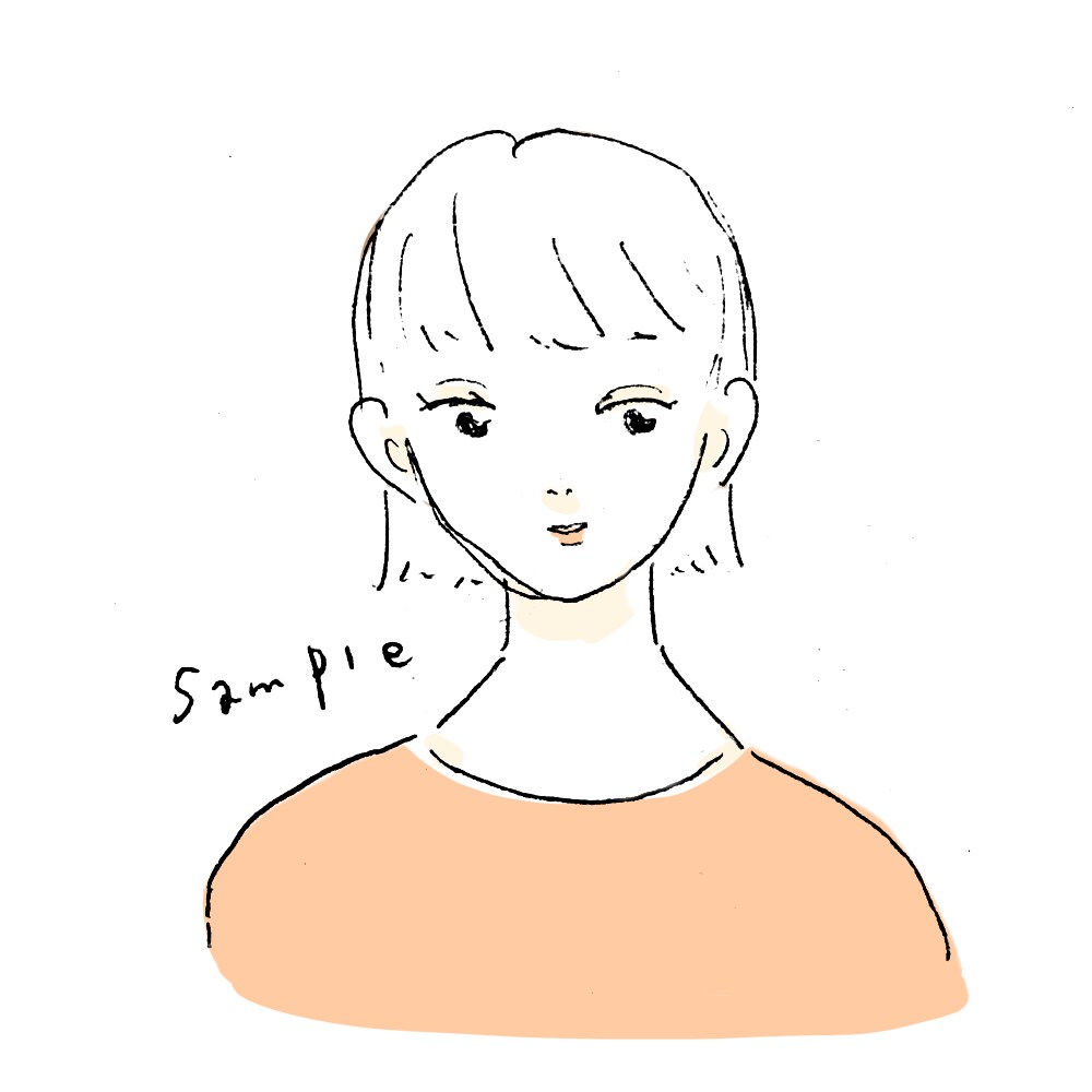 シンプルで雰囲気のあるイラスト描きます SNSアイコン、プロフィール画像等に！ イメージ4