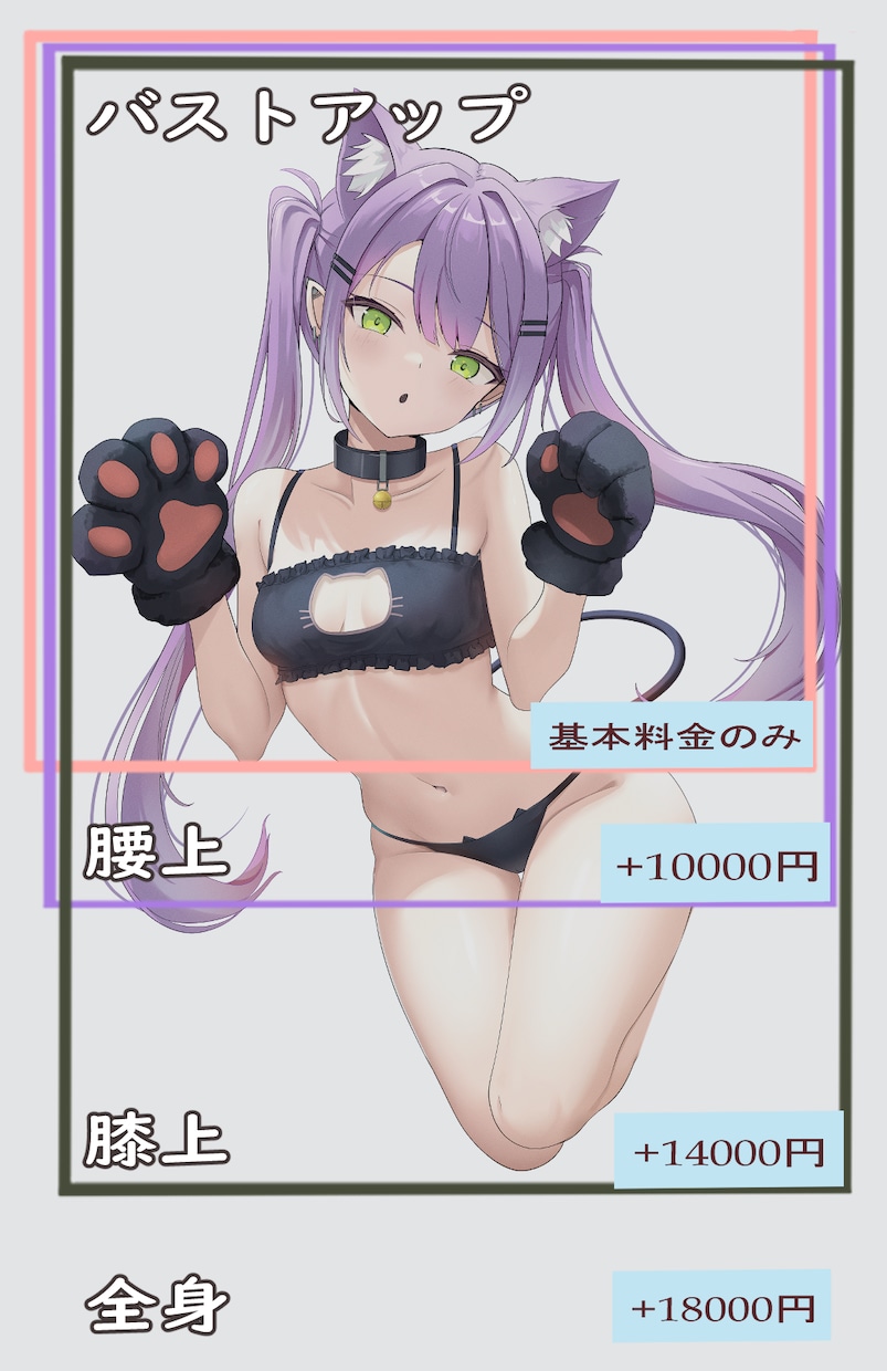 版権、オリイラ、Vtuberなどのイラスト承ります アイコン、一枚絵、サムネイル等、ご希望のイラスト制作 イメージ3