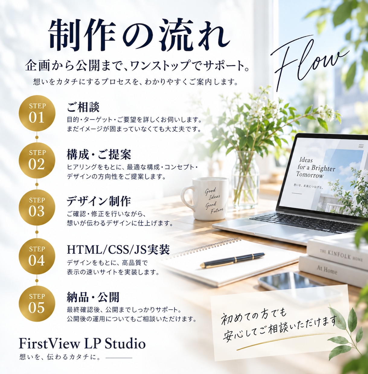 美容室・飲食店の予約につながるLPを制作します 来店・予約の導線を設計。スマホ対応で公開まで一括 イメージ6