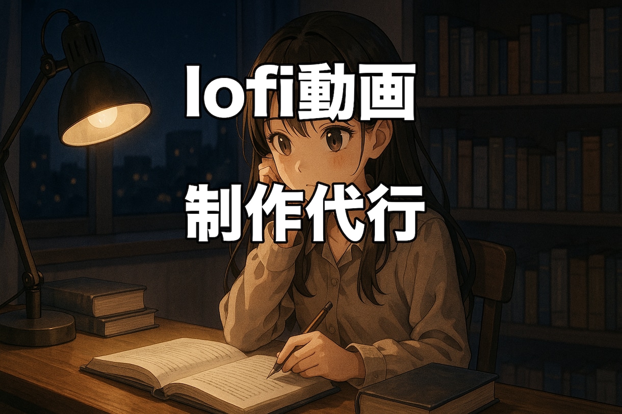 YouTubeで即公開可！Lofi動画を作成します 最短即日！即公開・商用利用もOK！クレジット表記も大丈夫！ イメージ1