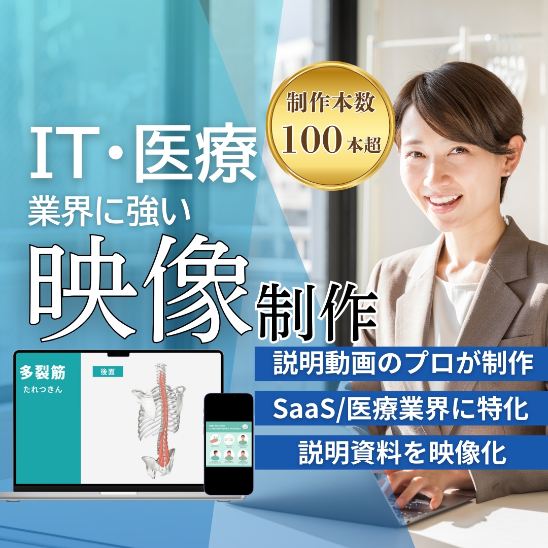 IT・医療業界のサービス説明映像を制作します インフォグラフィックでわかりやすく、見やすく イメージ1