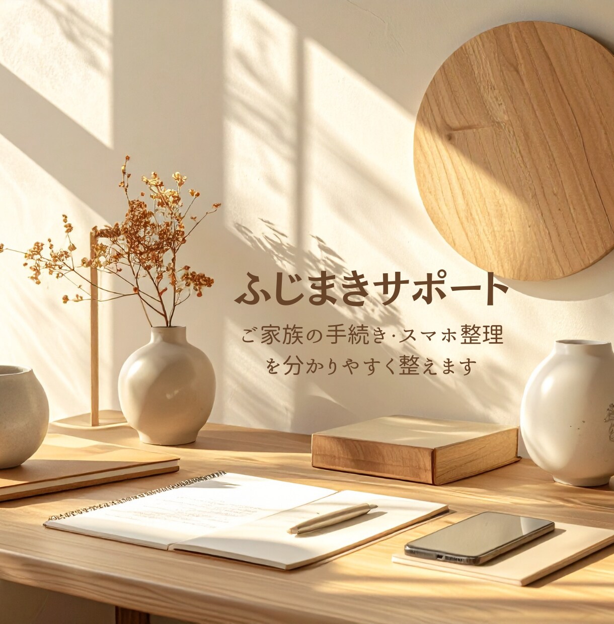 家族の手続き・スマホ整理を分かりやすく整理します 「今日やること」を明確に。家族で共有しやすい手順に整えます イメージ1