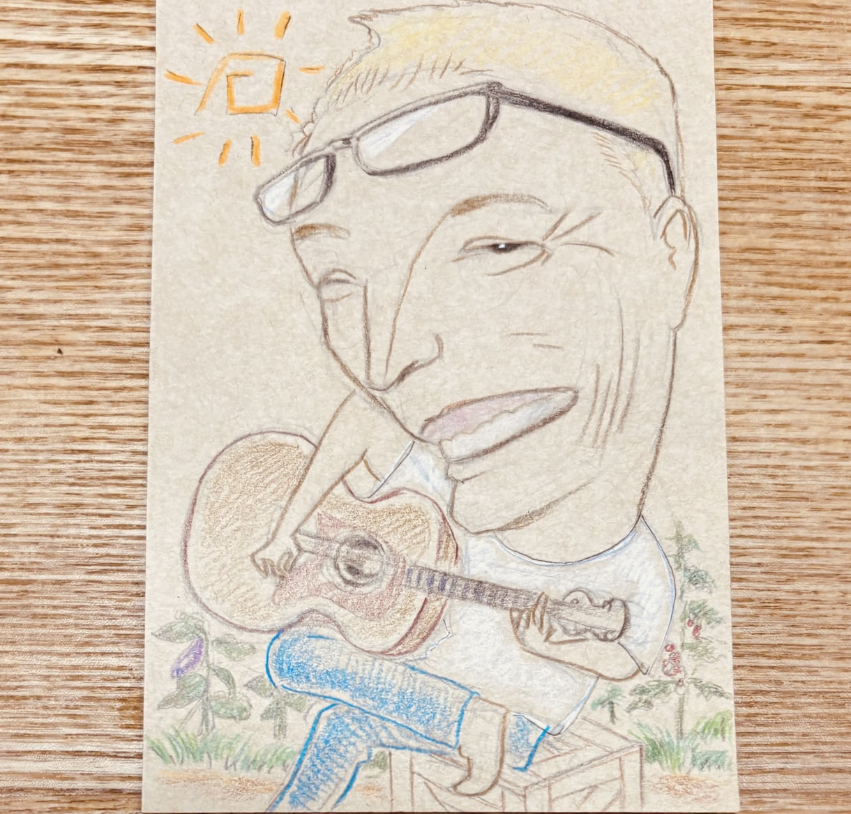 ポストカードサイズの似顔絵描きます 色鉛筆で似顔絵をお描きします。 イメージ1