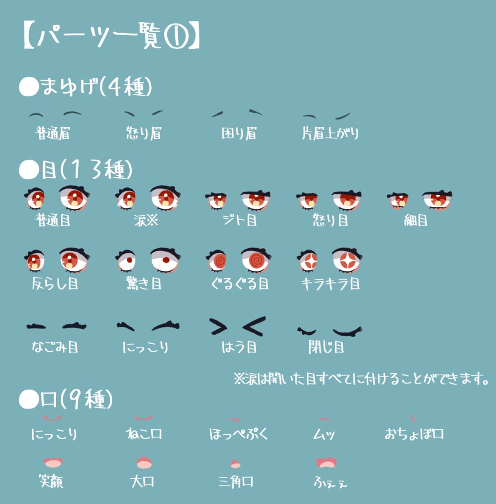 表情差分36種！！ デフォルメ立ち絵を作成します サムネ、ショート動画、解説動画、TRPGの探索者にオススメ イメージ3