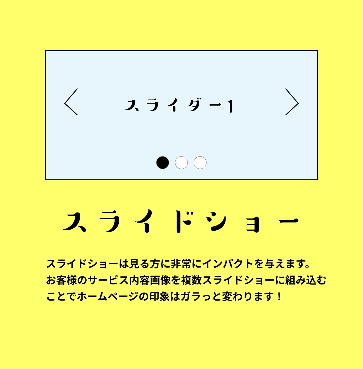 画像スライダーの作成・配置をします 既存サイトのページへ新たにスライダーを配置したい方へ イメージ2