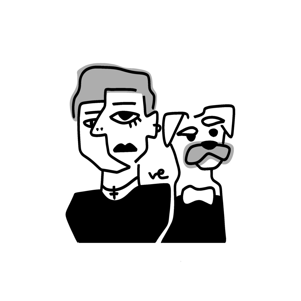 ピカソ風似顔絵描いています カラフルで唯一無二！ワンちゃんも描けます！ イメージ10