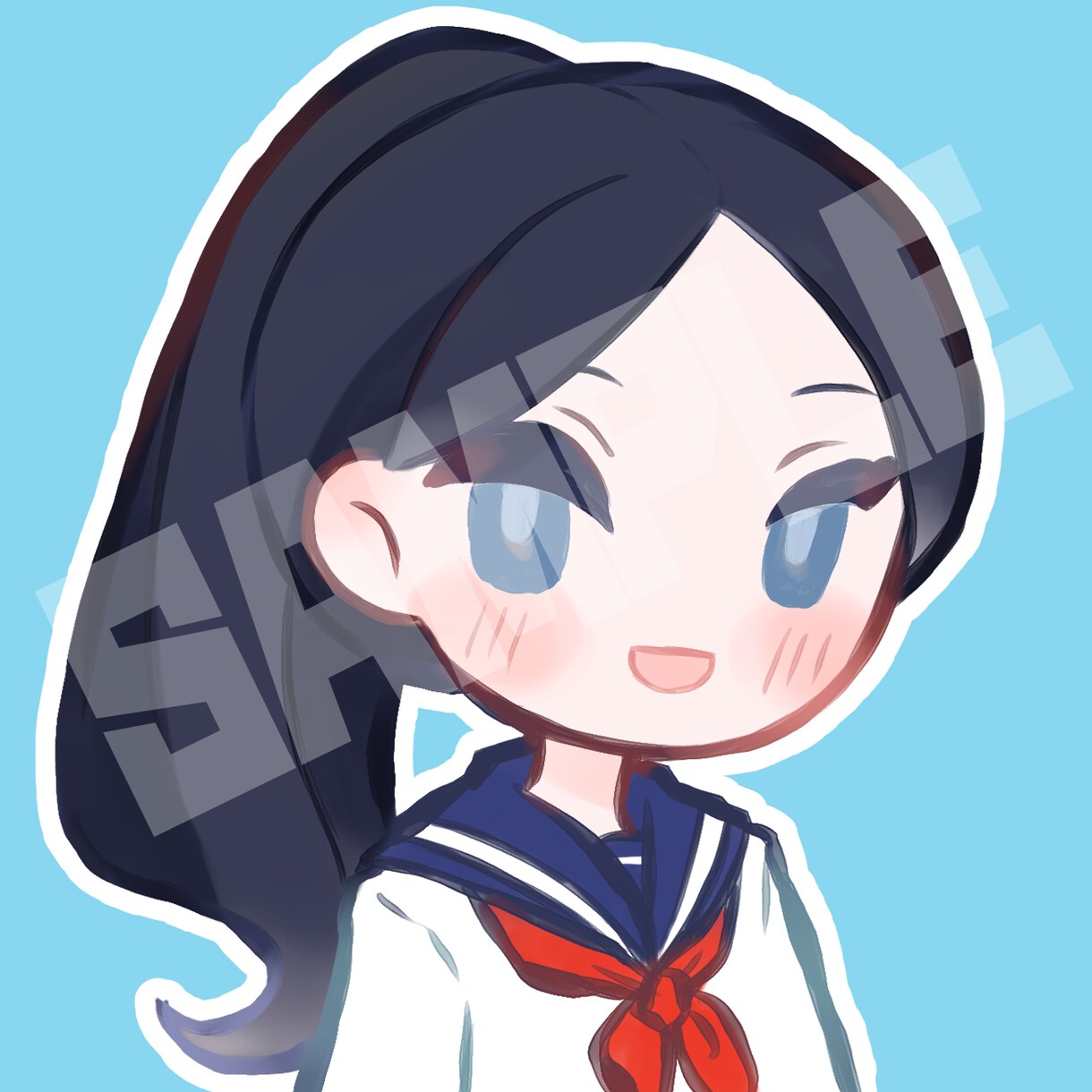 ふんわり可愛いミニキャラアイコンを描きます SNSアイコンなどで使えるイラストが欲しい方へ イメージ4