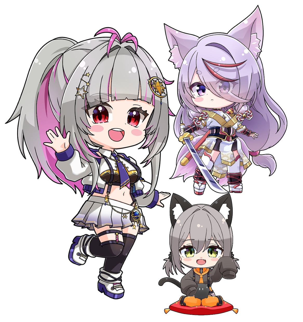 アニメ風のかわいいSDキャラ描きます グッズやSNSのアイコンなどに イメージ1