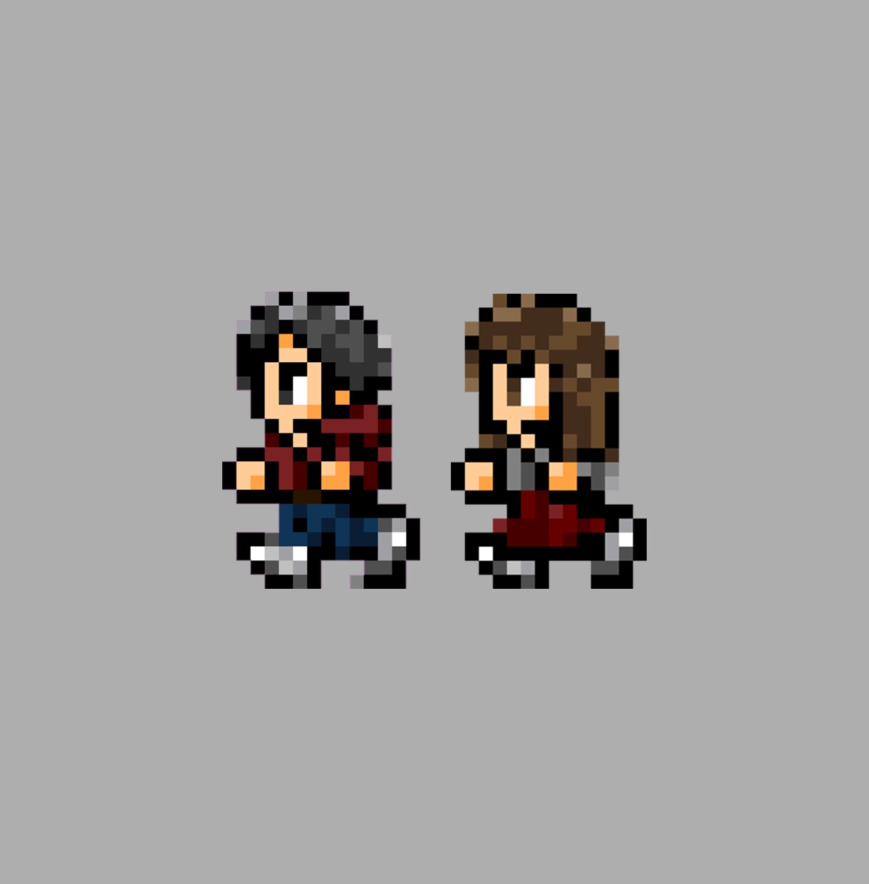 ゲームキャラ風のドット絵のお2人を描きます ちょっと個性的な結婚式などに♡ イメージ2