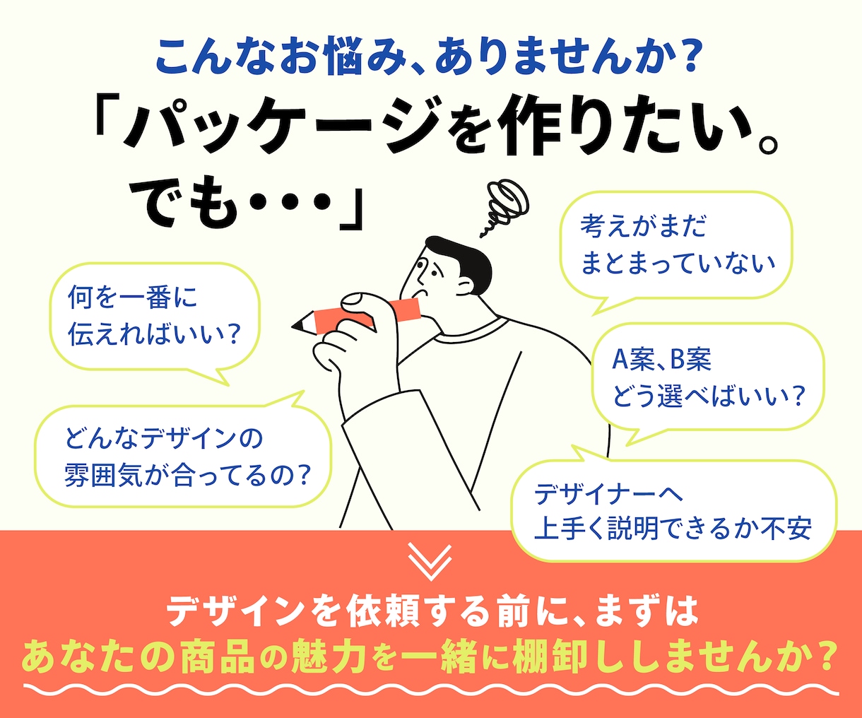 パッケージデザインを頼む前のご相談にのります あなたの商品に合うデザインを決める、判断基準をつくります イメージ2
