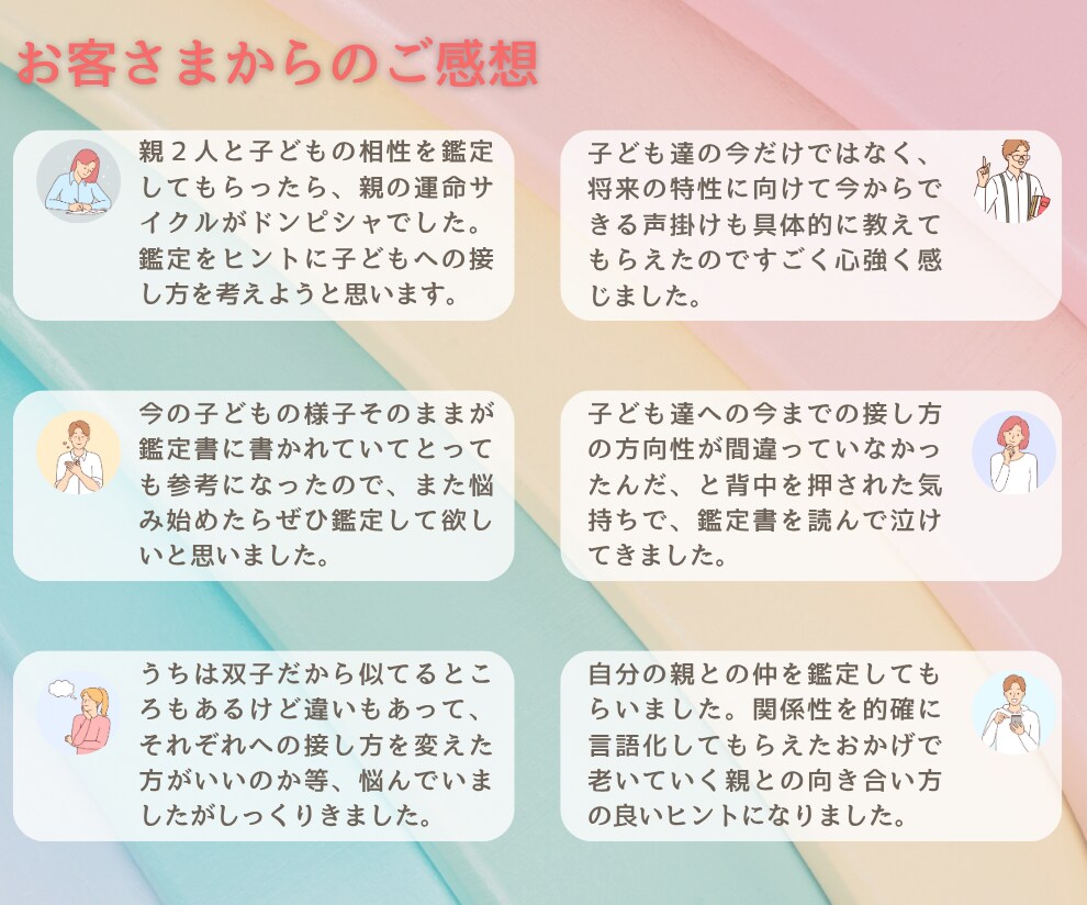 親子関係の不安・相性を『運命サイクル』で紐解きます 性格・特性・今の運気から見る、あなただけの『子育て』ヒント集 イメージ4