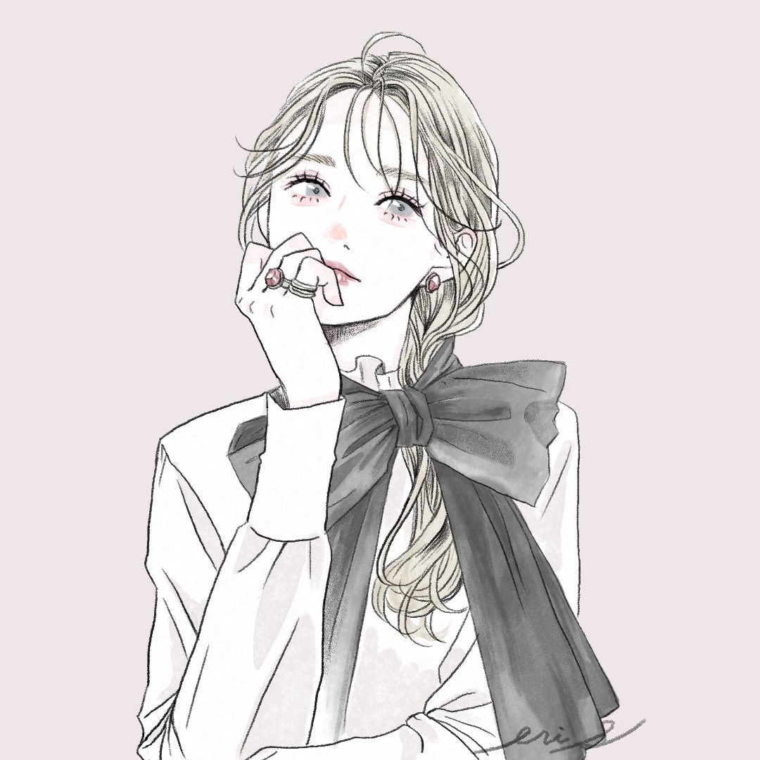 水彩風イラストおしゃれなSNSアイコンお描きします SNSアイコンにもオススメ！繊細なタッチで描く女性イラスト イメージ4