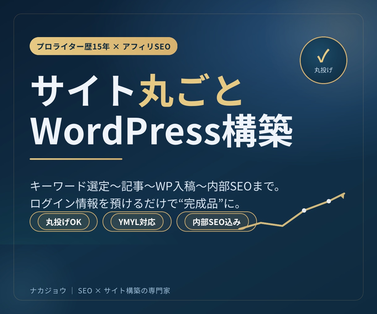 WordPressアフィリサイトを丸ごと構築します 150億円企業の専属プロライターがサイト構築を相場より安く イメージ1