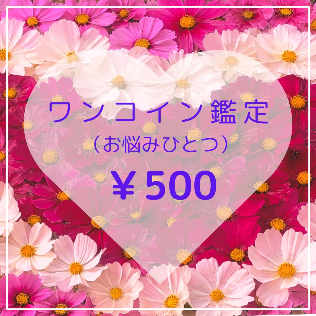 心に寄り添うワンコイン鑑定。スッキリ解決します 占いアプリ高レビューの鑑定師によるクオリティの高い鑑定 イメージ1