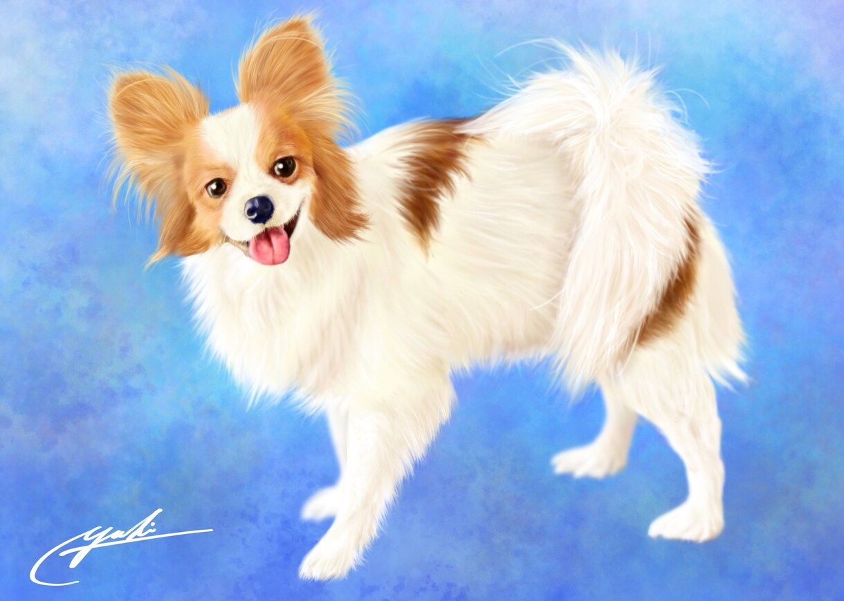想いを乗せたイラストを描きます 飼い主さまの愛情をヒアリングし、イラストに生かします。 イメージ7