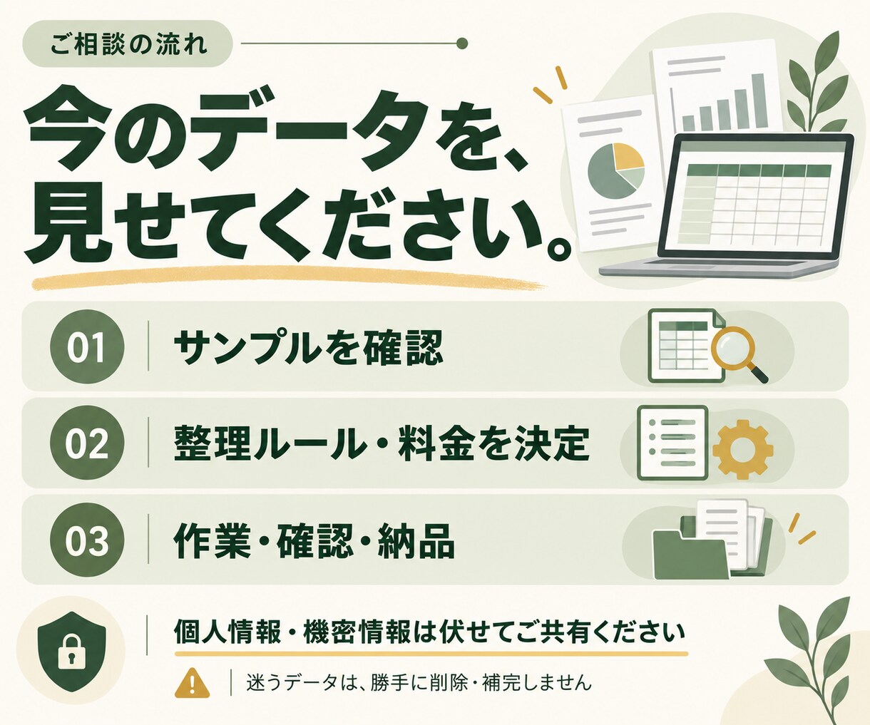 ぐちゃぐちゃなExcel・CSVデータを整理します 表記ゆれ・重複・空白を整え、集計しやすいデータへ イメージ3