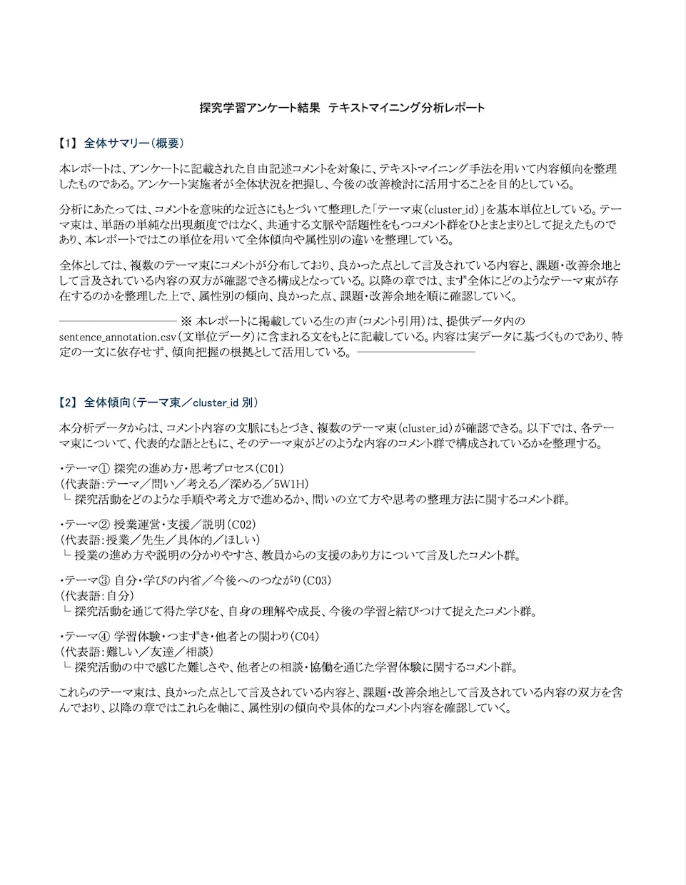 口コミやアンケートを丁寧に見える化し｜ます 【統計検定2級資格者】ネガ・ポジ内容を可視化して分析が可能 イメージ8