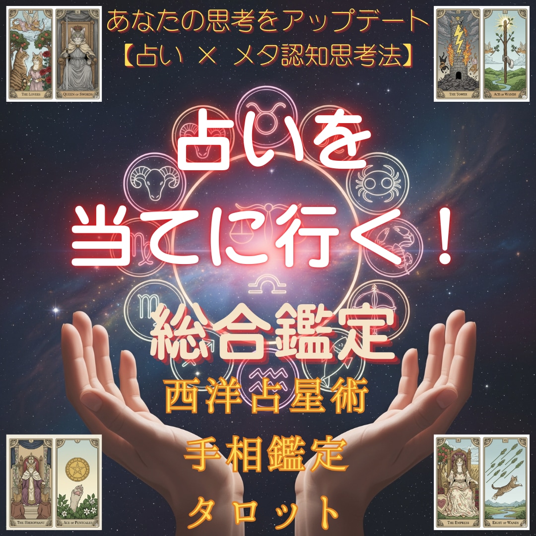 占いを当てに行く！占い×メタ認知思考法教えます あなたの思考をアップデート！自己成就へと人生の舵を取る！ イメージ1