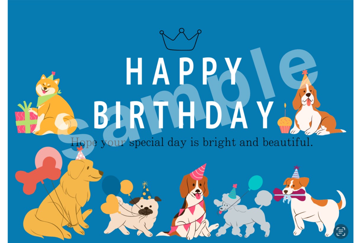 誕生日などに使えるオリジナルポストカード作ります 大切な人に送りたくなるやさしいデザインを制作します イメージ2