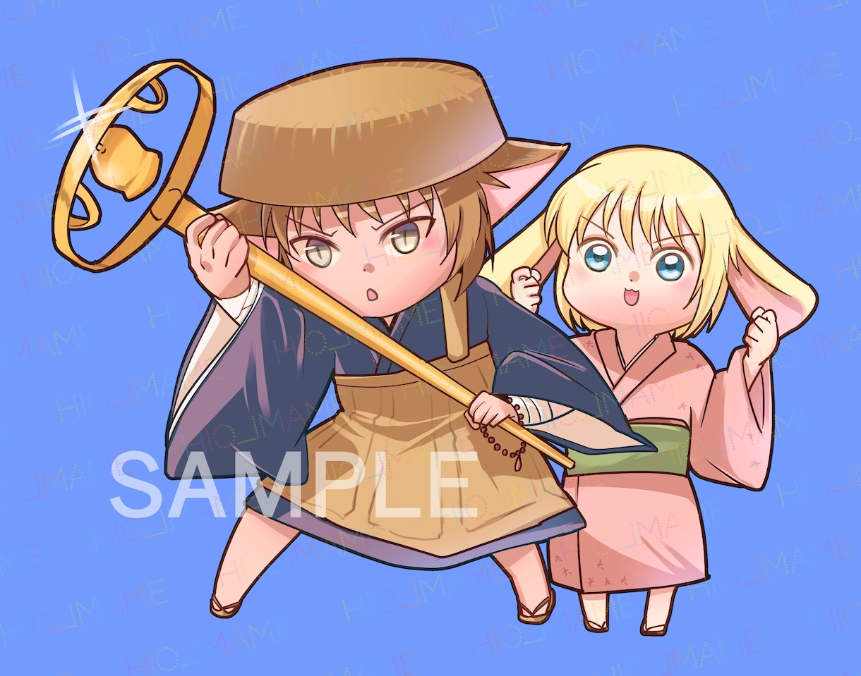 配信使用OK！可愛いデフォルメイラスト描きます 同人経験あり！あなたの「うちのこ」を可愛く描きます イメージ2