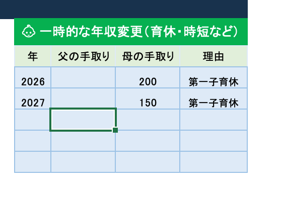 あなた専用のライフプラン表を作成します 30代子持ちパパが将来のお金を見える化します イメージ9