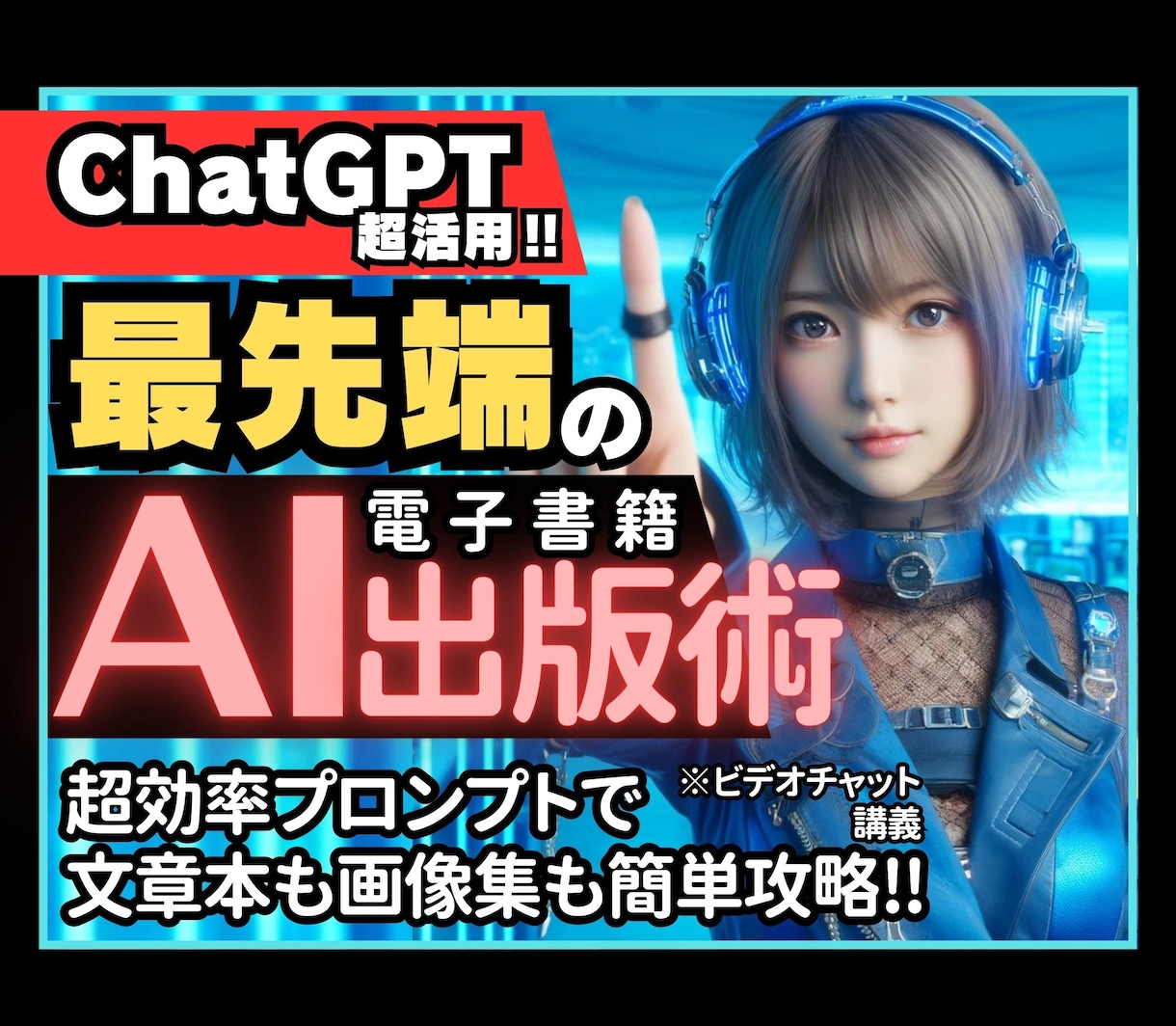 AI超活用！最先端の電子書籍AI出版術を教えます ★10大特典付★ ベストセラー作家が教える電子書籍完全攻略法 イメージ1