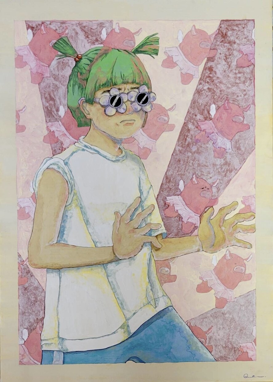 インテリアなど飾ることのできる日本画を描きます 日本画の似顔絵やイラストを飾ったりプレゼントしてみませんか！ イメージ3