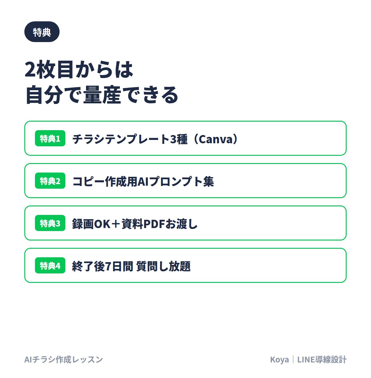 AIで集客チラシを自作できるよう教えます 90分でその場に完成品が残る、店舗向けAIチラシ講座 イメージ4