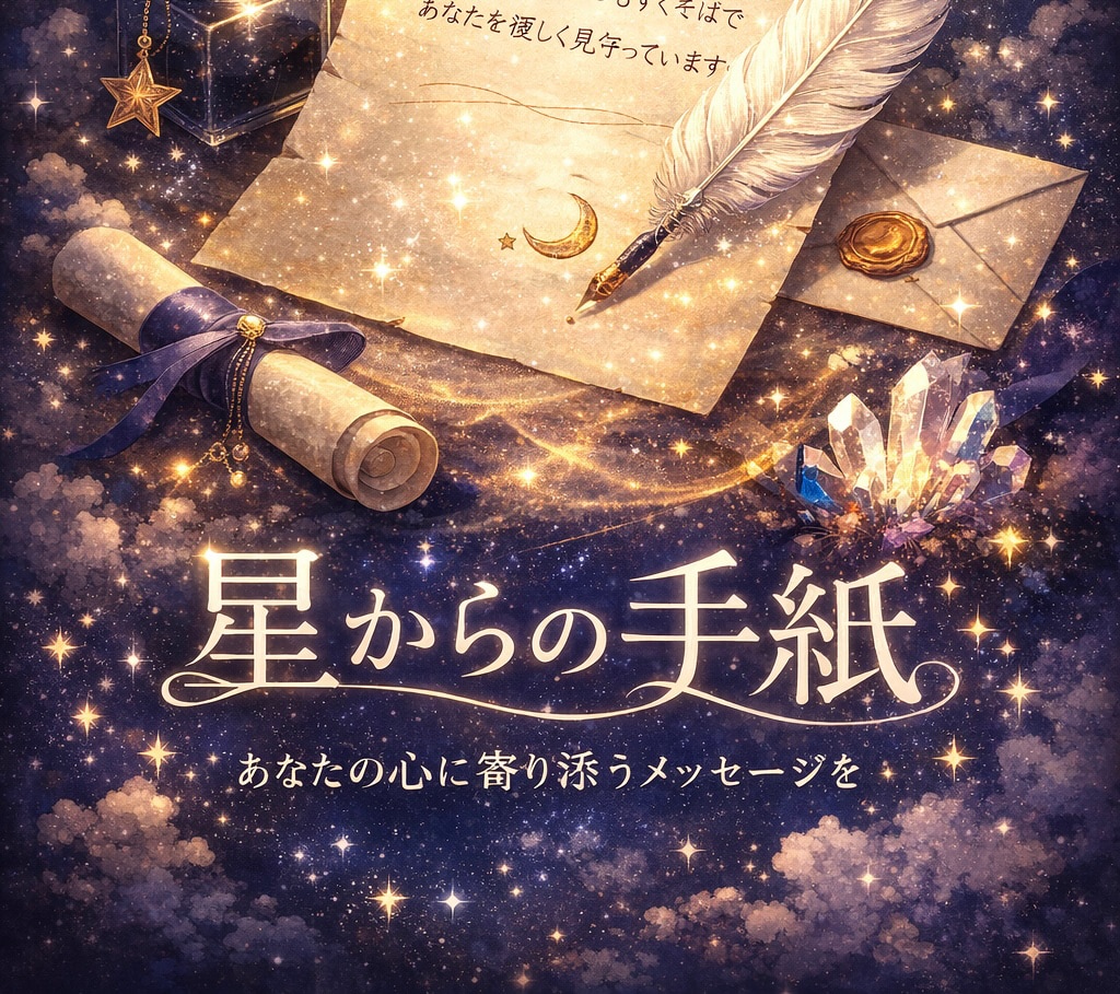 星を読み、あなただけの手紙をお届けします 言葉にできない想いを星がそっと伝えます イメージ1