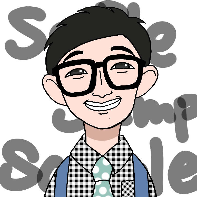 SNSや名刺に最適！写真から似顔絵アイコン描きます 依頼後すぐに制作可能！最短１日で素敵なアイコン納品します！ イメージ2