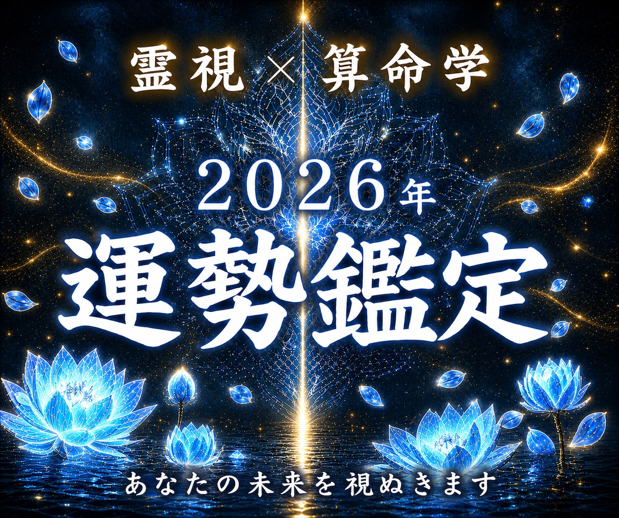 2026年総合運鑑定｜霊視と算命学で運勢を占います 下半期の流れを視て軌道修正します。恋愛、仕事、金運、人間関係 イメージ1